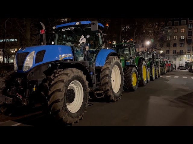 Belgian farmers camp near European Parliament ahead of summit