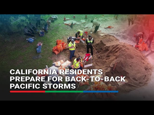California residents stock up on sandbags as heavy rainfall expected | ABS-CBN News