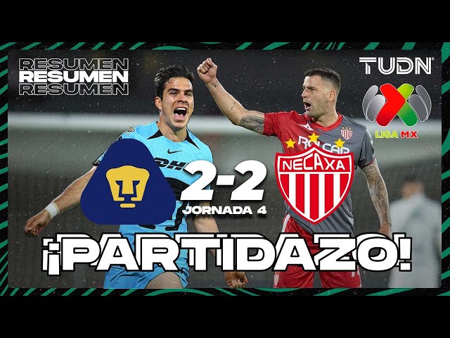 Resumen y goles | Pumas 2-2 Necaxa | Liga Mx - CL2024 J4 | TUDN