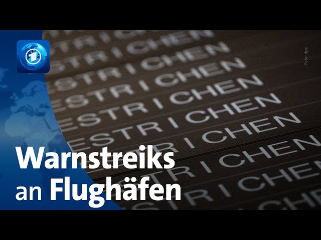 ⁣Warnstreiks an vielen deutschen Flughäfen