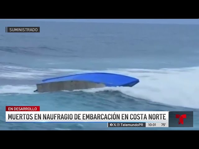 Captado en video naufragio de yola que dejó dos muertos