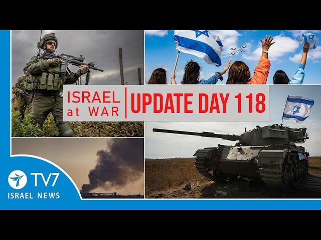 TV7 Israel News - Sword of Iron, Israel at War - Day 118 - UPDATE 01.02.24