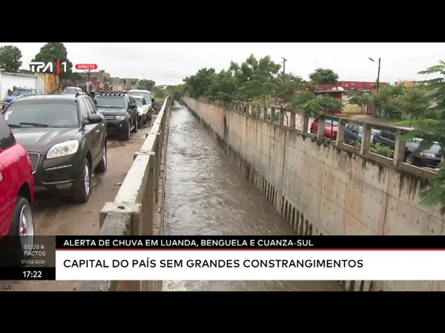 Alerta de chuva em Luanda, Benguela e Cuanza-Sul - Capital do país sem grandes constrangimentos