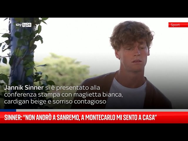 Le parole di Jannik Sinner in conferenza stampa