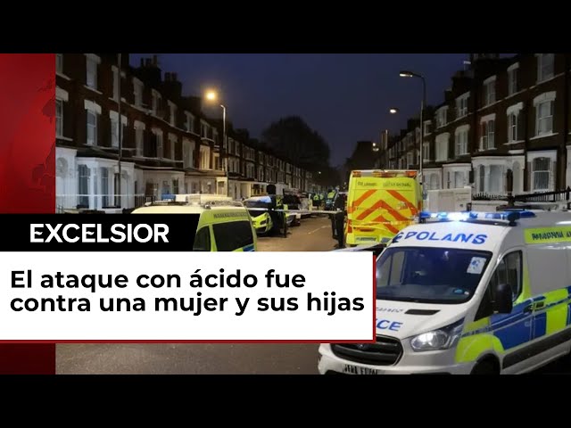 Atacan con ácido a una mujer y sus hijas en Londres; graban VIDEO de la agresión