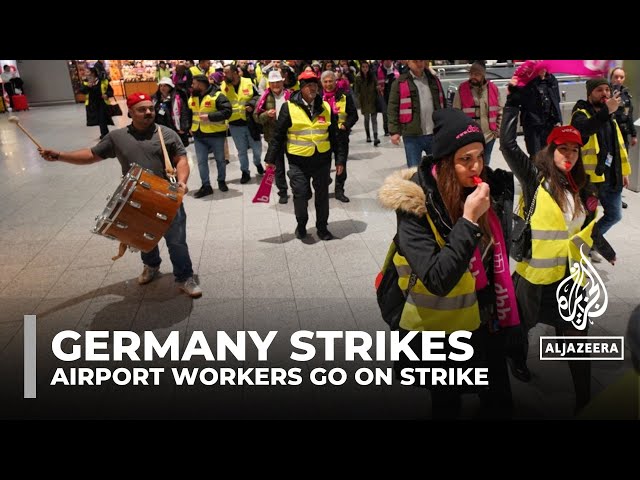 Air travel disruptions grip Germany as airport workers go on strike