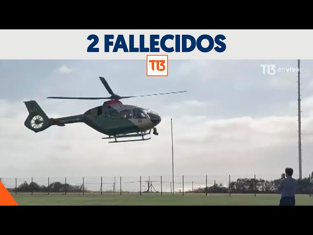 PDI confirma muerte de segunda funcionaria tras caída de helicóptero