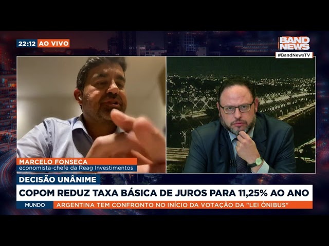 COPOM reduz taxa básica de juros para 11,25% ao ano | BandNews TV