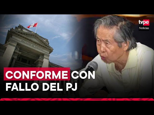 Alberto Fujimori conforme con impedimento de salida del país por caso Pativilca