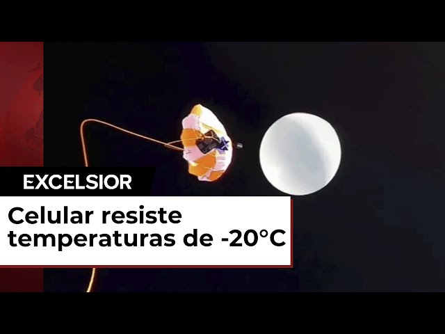 Lanzan celular a la estratosfera para probar su batería