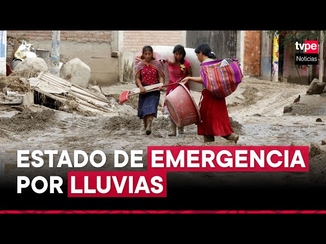 Gobierno declara estado de emergencia en 24 distritos por lluvias intensas