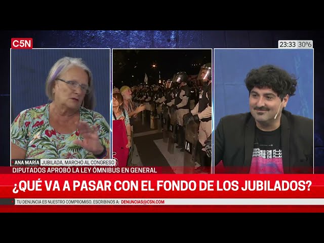 FUERA DE AGENDA | ENTREVISTA a ANA MARÍA, la jubilada que MARCHÓ al CONGRESO contra la LEY ÓMNIBUS