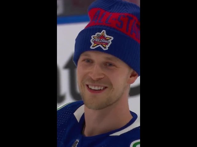 Elias Pettersson Wins The Passing Challenge At NHL All-Star Skills 