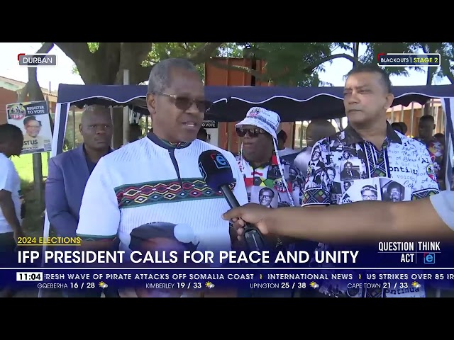 2024 elections | IFP president calls for peace and unity