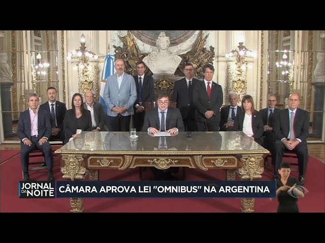 Câmara dos Deputados aprova lei "omnibus" na Argentina