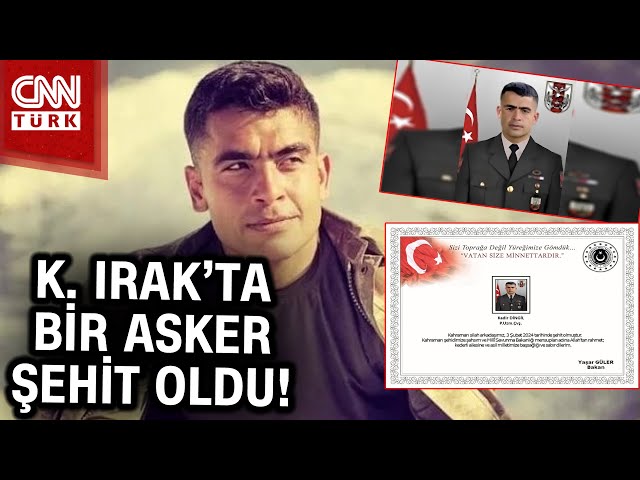 MSB Acı Haberi Duyurdu... Kuzey Irak'ta Bir Asker Şehit Oldu! #Haber