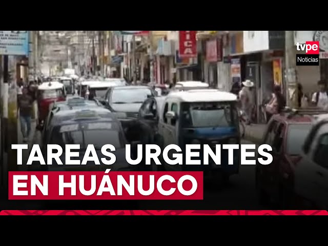 Huánuco: reordenamiento del transporte y seguridad ciudadana son tareas urgentes