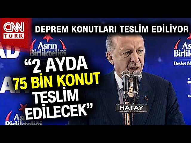 SON DAKİKA!  |  Deprem Konutları Teslim Töreni! Cumhurbaşkanı Erdoğan'dan Önemli Açıklamalar #H