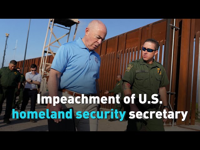 Impeachment of U.S. homeland security secretary