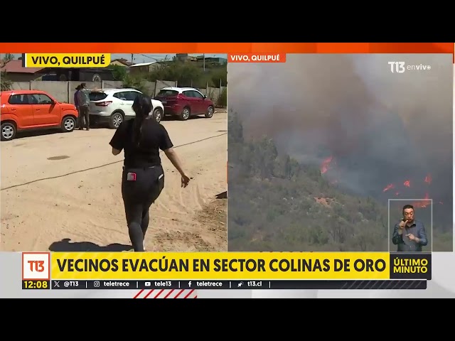 Quilpué: Vecinos evacúan sector Colinas de Oro