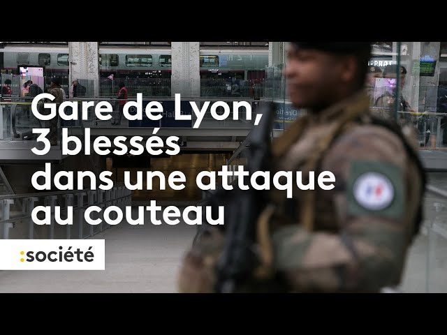 Gare de Lyon, 3 blessés dans une attaque au couteau