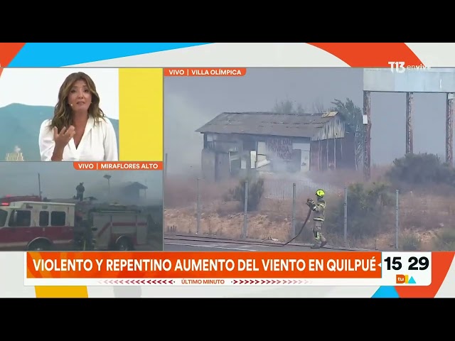 Fuertes vientos se registran en Quilpué: Vecinos necesitan vehículos para poder evacuar