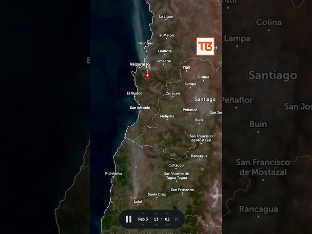 Imágenes satelitales muestran el avance de los incendios forestales este sábado