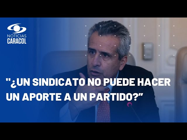 ¿Se registra una ruptura institucional en Colombia? El ministro del Interior responde