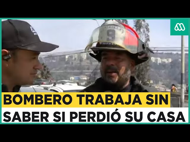 “Después vemos las nuestras”: Bombero combate emergencia sin saber si perdió su casa