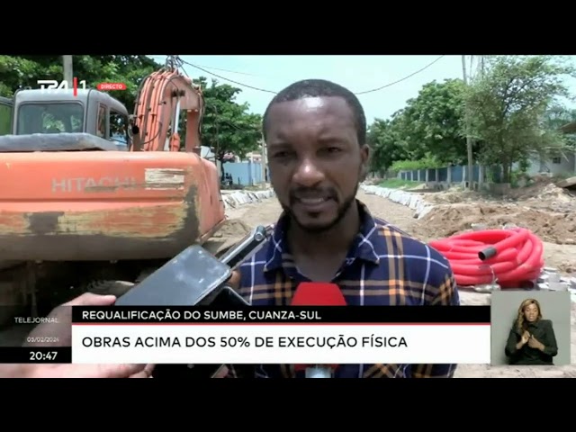 Requalificação do Sumbe , Cuanza-Sul : Obras acima dos 50% de execução fisíca