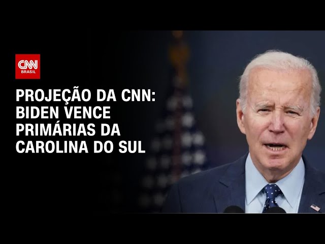 Biden vence primárias da Carolina do Sul, aponta projeção da CNN | CNN PRIME TIME