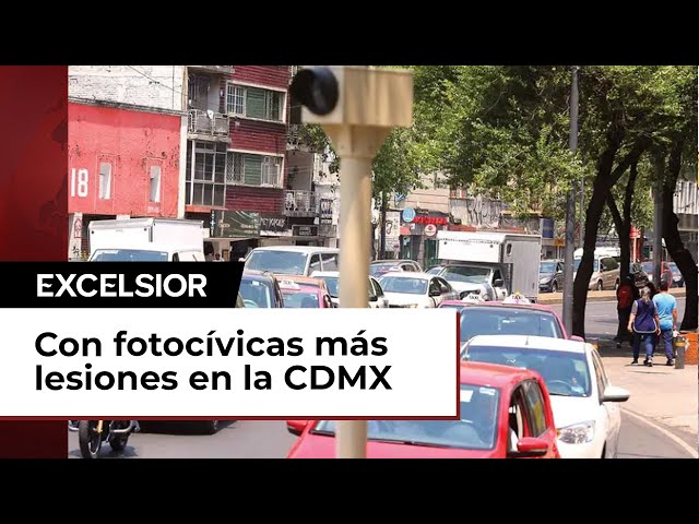 Radares de fotocívicas en la CDMX no redujeron siniestros viales