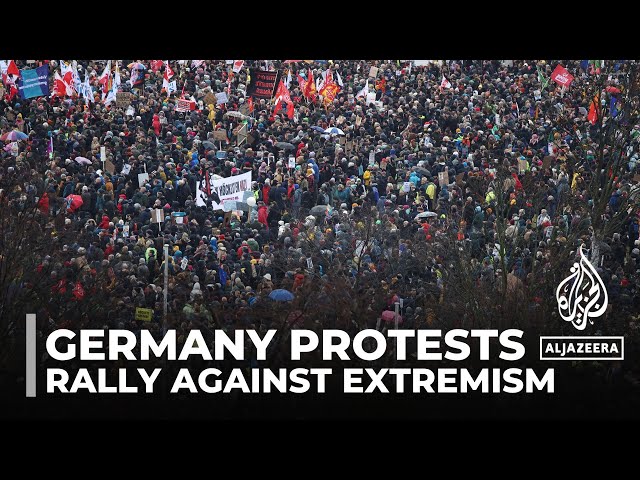 Germany protests: Rally condemns AFD party's 'right-wing extremism'