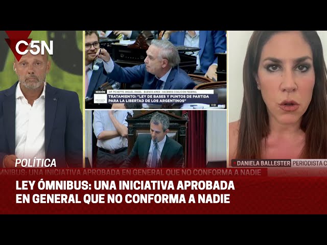 DANIELA BALLESTER y NÉSTOR DIB analizaron la MEDIA SANCIÓN de la LEY ÓMNIBUS