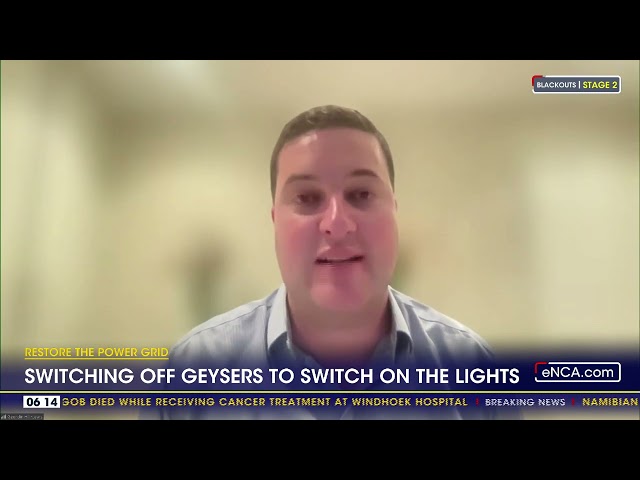 Restore the power grid | Switching off geysers to switch on the lights