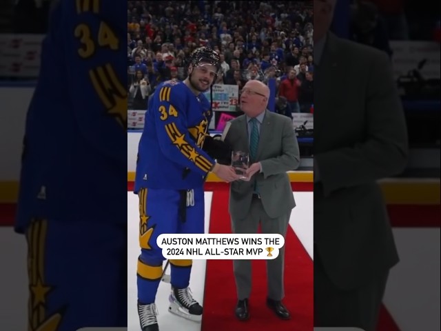 Auston Matthews Wins 2024 Rogers NHL All-Star Game MVP 