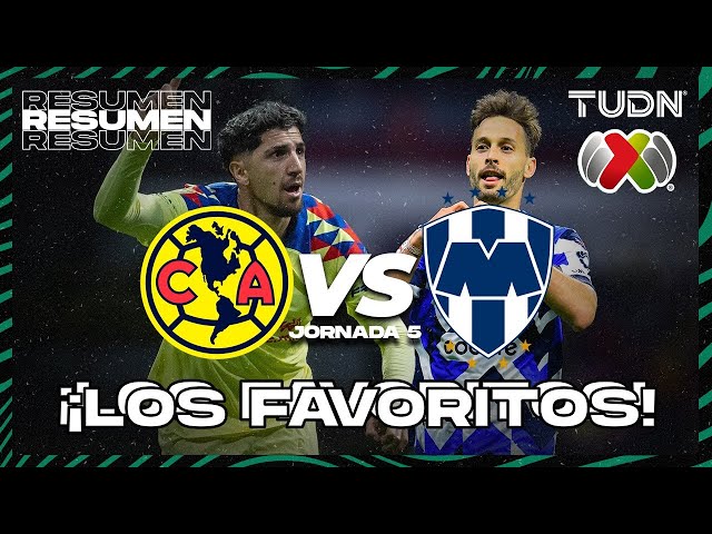 Resumen y goles | América vs Monterrey | Liga Mx - CL2024 J5 | TUD