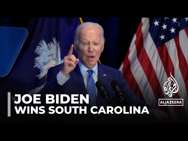 South Carolina primary: Joe Biden wins first primary of US election year