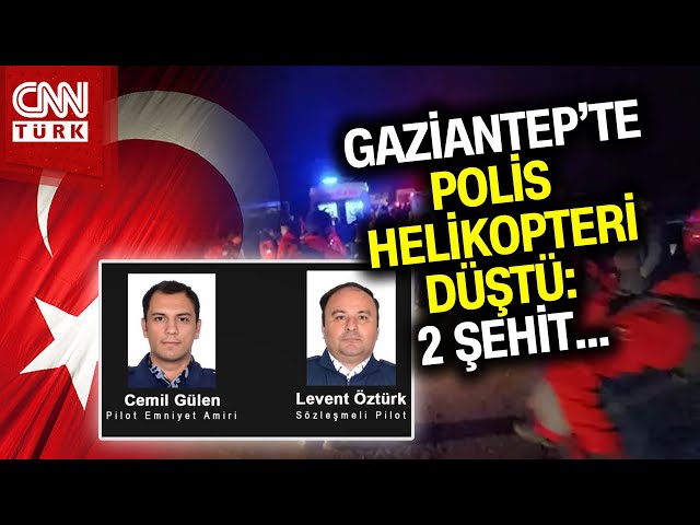 Gaziantep'te Polis Helikopteri Kaza Kırıma Uğradı: 2 Şehit, 1 Yaralı... #Haber