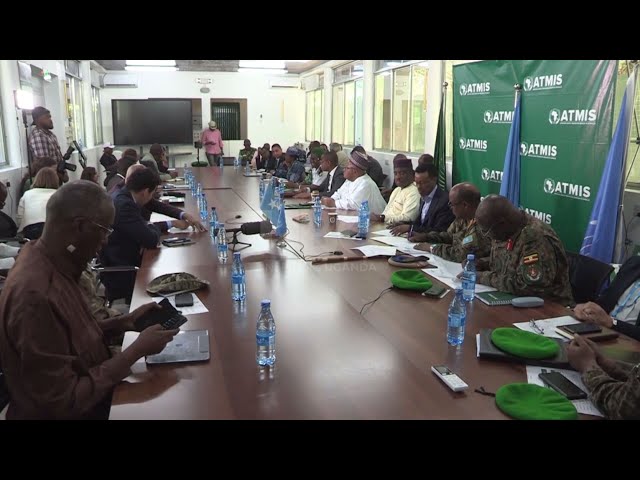 ATMIS drawdown - ATMIS UPDF hands over control of the state house,  Parliament to Somali nat’l army