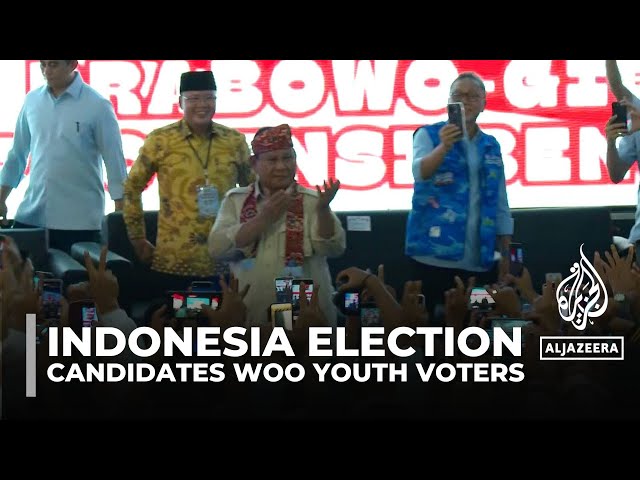 Indonesia's presidential candidates woo youth voters