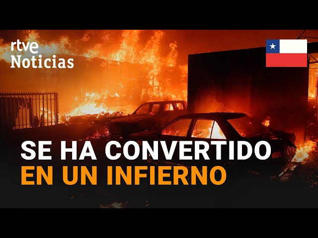 CHILE: CONTINÚA la LUCHA contra un FUEGO que DEJA ya MEDIO CENTENAR de MUERTOS | RTVE Noticias