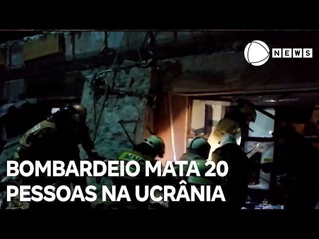 Novo bombardeio deixa 20 pessoas mortas, na Ucrânia