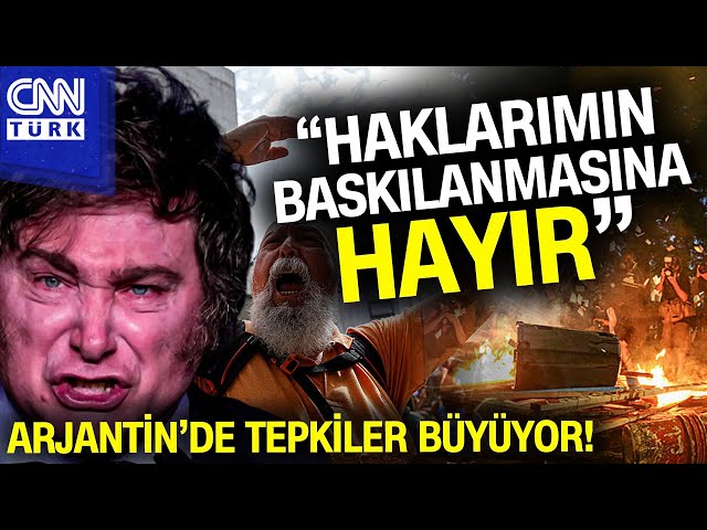 Arjantin'de Hükümete Tepkiler Büyüyor! Kemer Sıkma Tedbirleri Bir Kez Daha Protesto Edildi #Hab