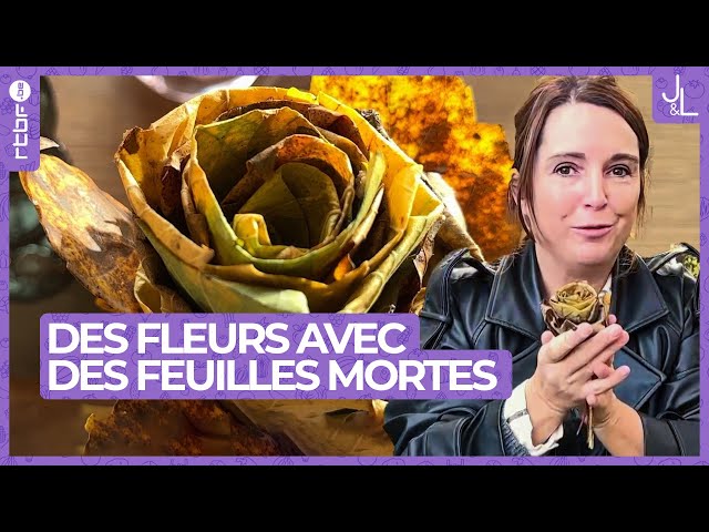 Fabriquer des fleurs avec des feuilles mortes | Jardins et Loisirs