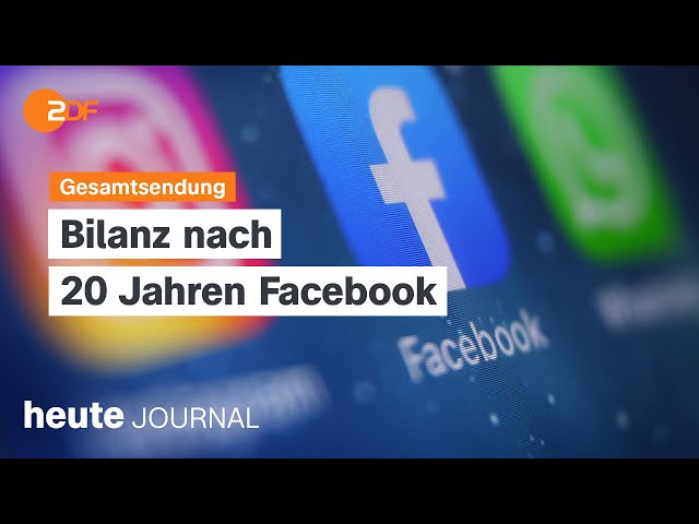 heute journal vom 04.02.2024 20 Jahre Facebook, Demos gegen Rechtsextremismus, Aufstieg von Dava