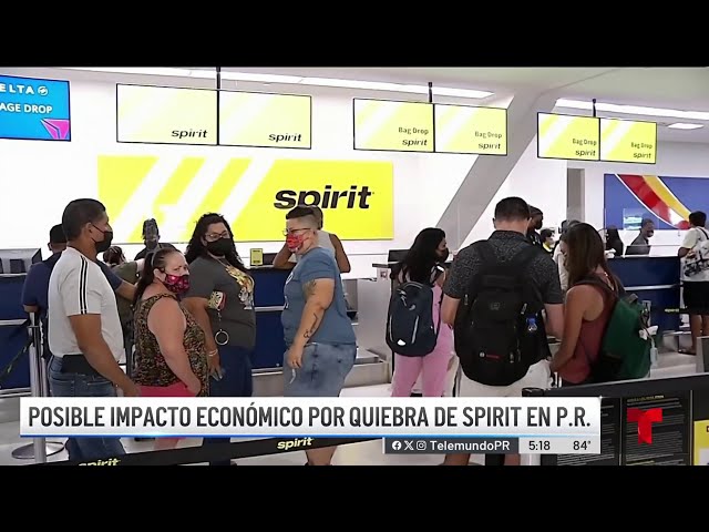 Impacto en Puerto Rico del posible quiebre de Spirit Airlines