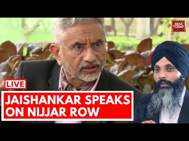 EAM S Jaishankar Exclusive On Nijjar Row LIVE: Jaishankar Speaks On Nijjar Row | India Canada Row