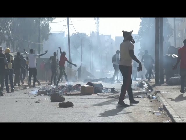 Senegalese protesters clash with police over election delay