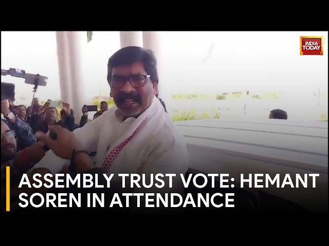 Jharkhand Floor Test Updates: Hemant Soren Arrives For Trust Vote In Ranchi Assembly